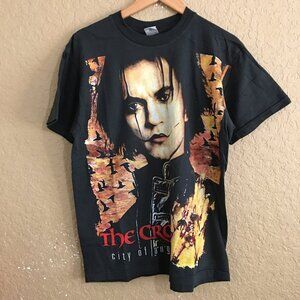 The Crow City of Angels All Over Print T-Shirt Size Large Faded Black